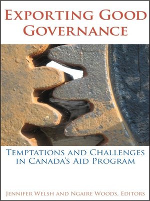 cover image of Exporting Good Governance